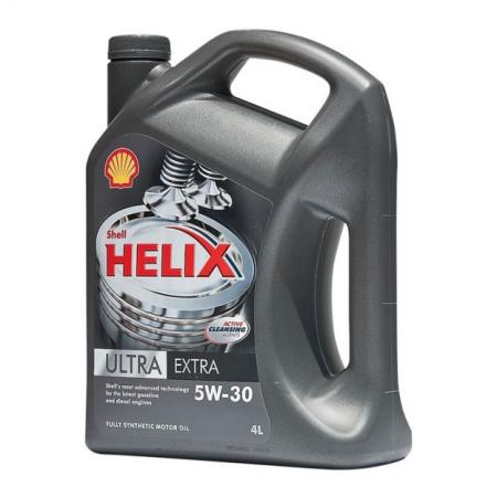 Масло моторное в двигатель 5W30 Shell Helix Ultra Extra 4л синтетика 550021645