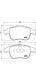 Комплект дисковых тормозных колодок CITRO?N C4 Grand Picasso (UA_);C4 Picasso (UD_)