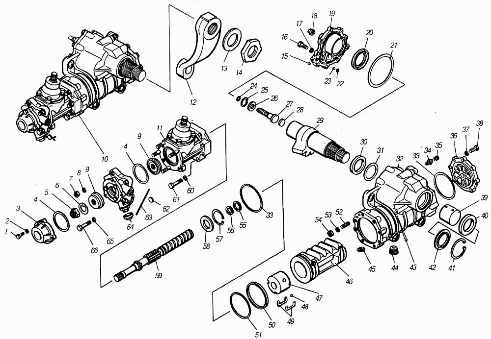 Рулевой механизм камаз 4310 схема