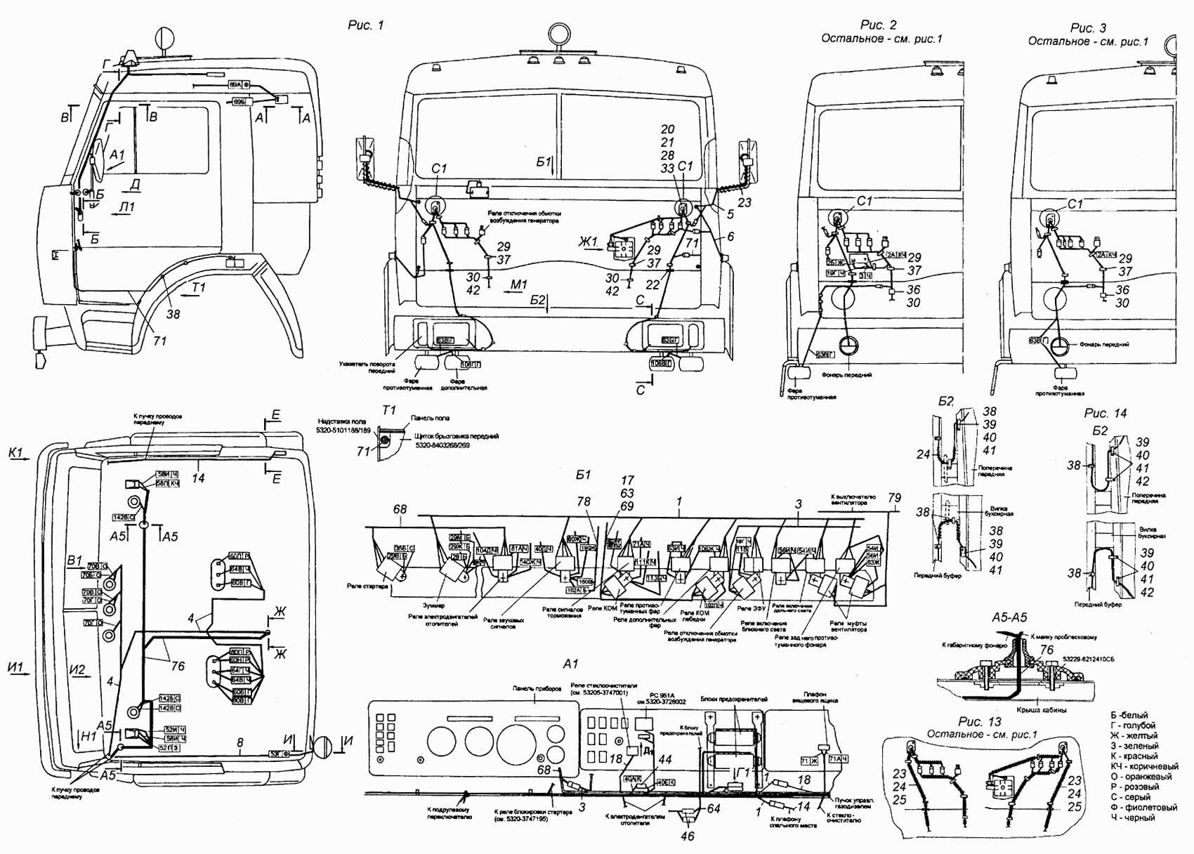 Чертеж кабины камаз 5320