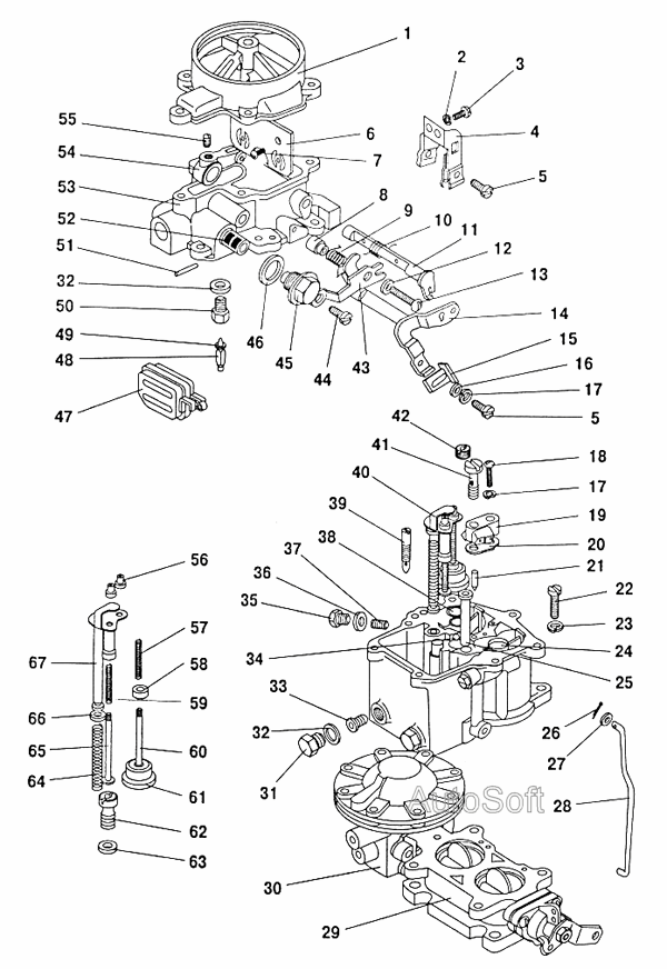 Карбюратор к135му устройство схема