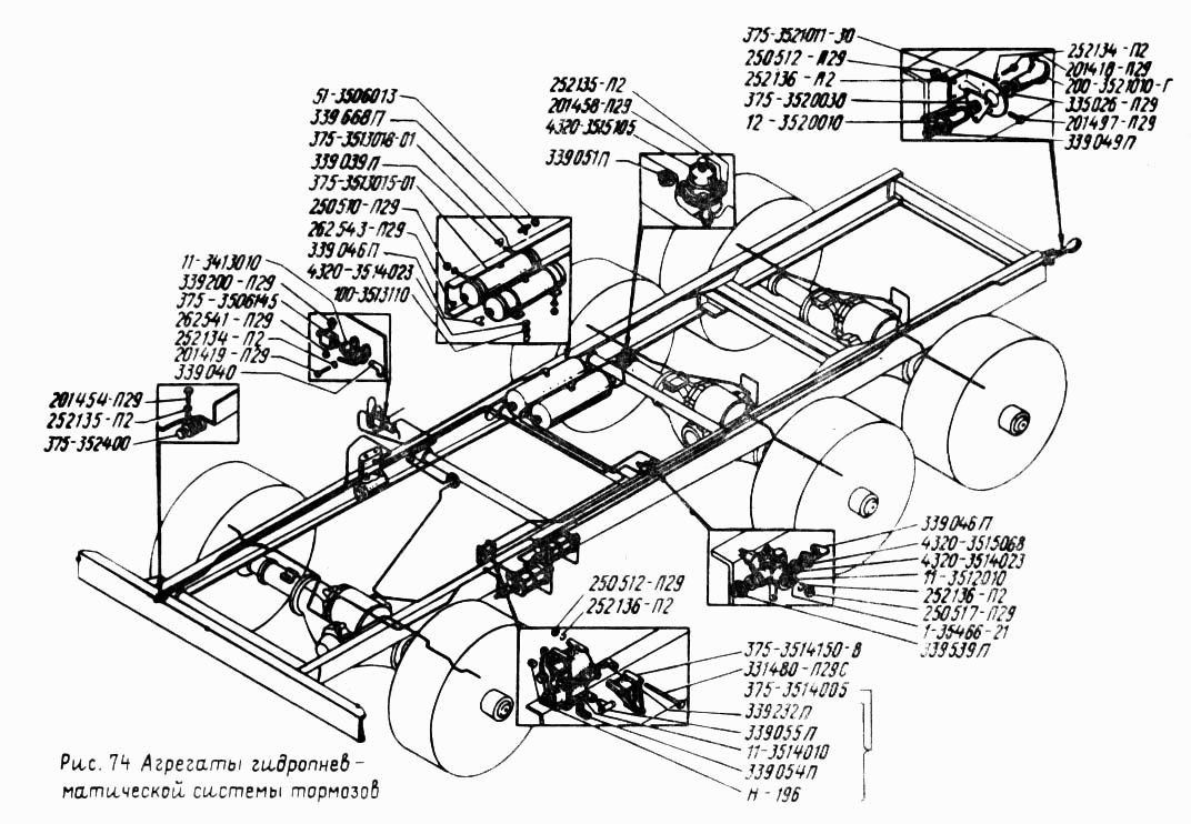 Схема ручника урал 4320