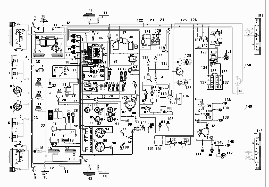 Схема проводки урал 4320 ямз