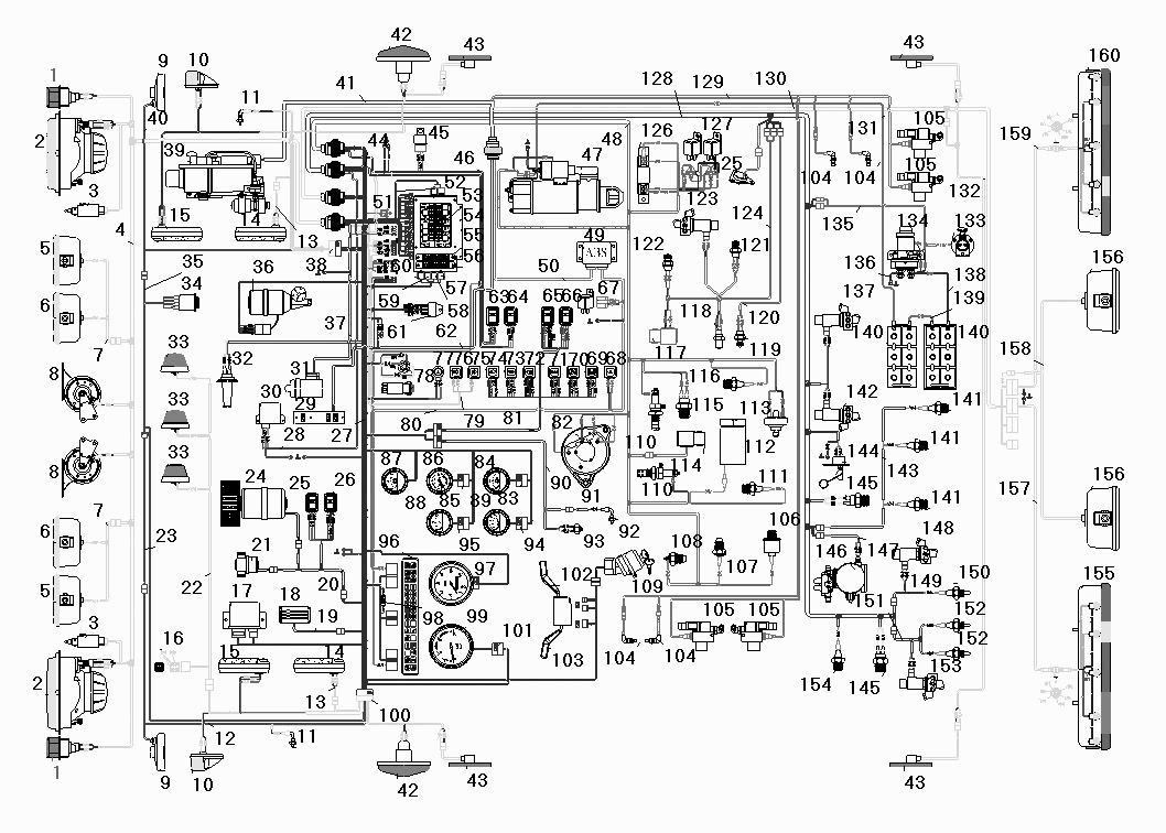 Электрическая схема урал 4320 с двигателем ямз 238