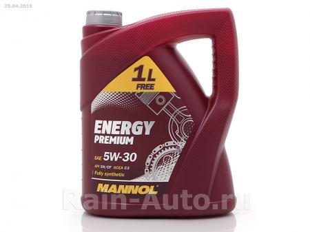    MANNOL  ENERGY PREMIUM . 5W30, SN/CF ACEA C3 (4 + 1 ) SU50138