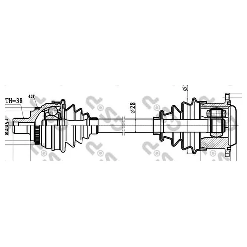    AUDI 100/A6 I 2.5TD-4.2 90-97 .  +ABS 203061