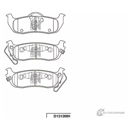 DISK BRAKE PADS d1313mh