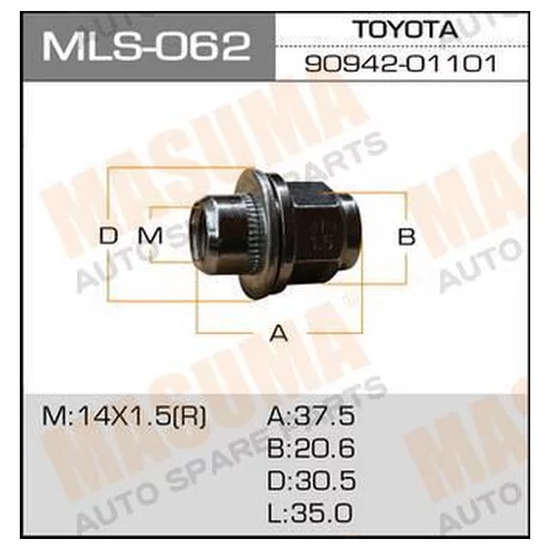  MASUMA 14X1.5 , LAND CRUISER 100   D 30MM/  =21 mls-062