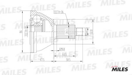  AUDI A2 / VW POLO / SKODA FABIA / ROOMSTER 1.2-1.9D 99- . GA20019 GA20019