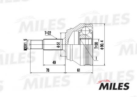  VW G1 / G2 / G3 / PASSAT / POLO / SEAT TOLEDO 1.6-2.0 82-99 . GA20516 GA20516