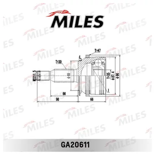  MITSUBISHI L200 IV 2.5DI-D-3.5 05-. +ABS GA20611 GA20611