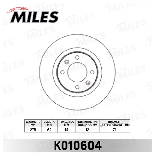   CITROEN C5 01-  D=276. K010604 K010604