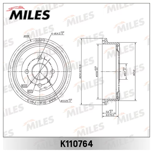   DAEWOO NEXIA/LANOS/ESPERO/OPEL ASTRA F/KADET E K110764 K110764