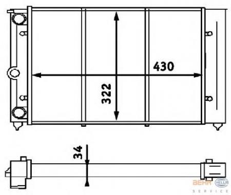   VW GOLF II 1.0/1.3 08/83-12/92/JETTA II 1.3 01/84-12/91/PASSAT 1.3-1.8 08/80-03/88/POLO 1.3 09/82-03/91/CLASSIC 1.0 01/85-09/94 8MK376713-321