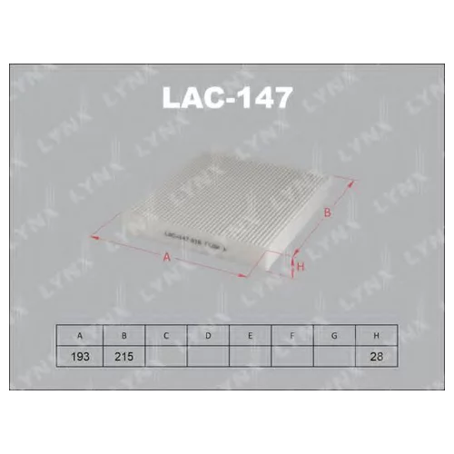 C  TOYOTA CROWN. MARK II 04.1~ (36PLEATS), RAV 4(05~) LAC-147