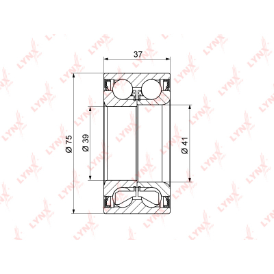    (37X39 / 41X75) AUDI A4 1.6-2.8 94-00 / A6 1.8 97-05 / 80 1.4-2.8 >94, SKOD WB1056