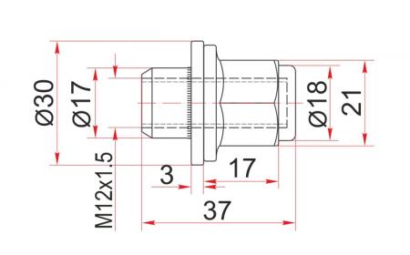 ГАЙКА КОЛЕСНАЯ ХРОМ ЗАКРЫТАЯ HYUNDAI/KIA/LEXUS/MITSUBISHI/TOYOTA ST-90942-01033