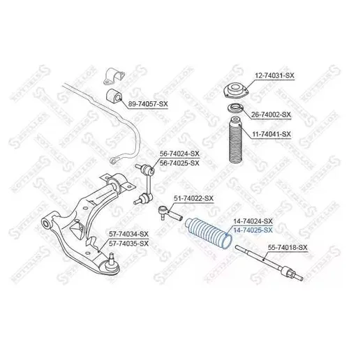     NISSAN MAXIMA CA33 00> 14-74025-SX