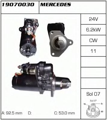  24V 6.2KW Z=11  19070030