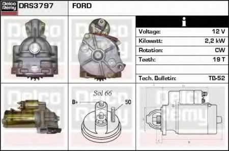  FORD MONDEO III 2.0/TD 11/00->/TRANSIT 2.0DI/2.4DI 08/00-> DRS3797N