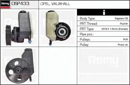   /  OPEL VECTRA 1.6 / 1.8 16V 95-02 DSP433
