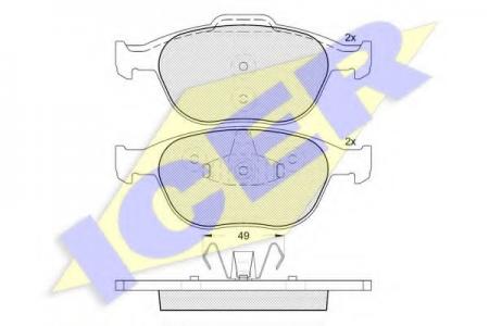 181537 (23440) FORD TRANSIT CONNECT 02- F 181537