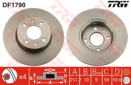    ALFA ROMEO: 164 87-98,  FIAT: BRAVO 07-, CROMA 85-96, MULTIPLA 99-, STILO 01-, STILO MULTI WAGON 03-,  LANCIA: LYBRA 99-, LYBRA SW 99-, THEM DF1790