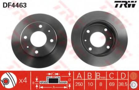    MITSUBISHI: COLT CZC  06-, COLT VI 04- DF4463