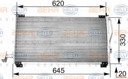 KONDENSATOR, TIEFE  20 MM 8FC351038541