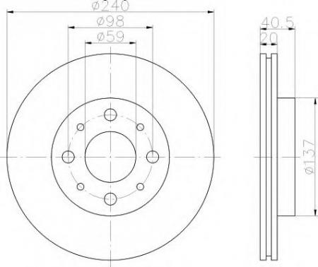 BREMSSCHEIBE 8DD355109121