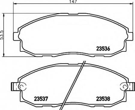 BREMSBELAGSATZ 8DB355009381