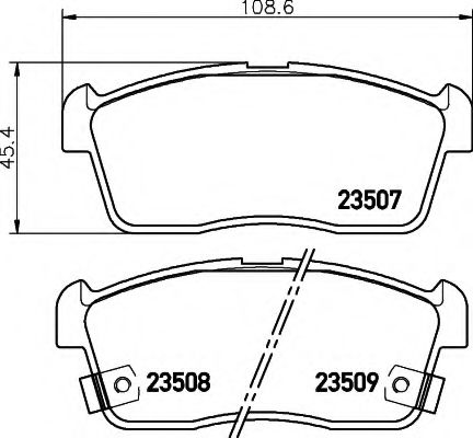 BREMSBELAGSATZ 8DB355009631