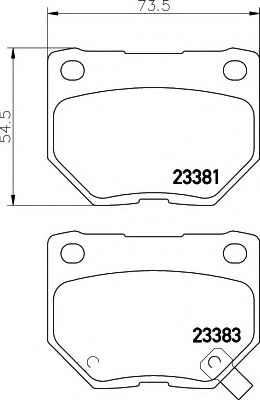 BREMSBELAGSATZ 8DB355011601