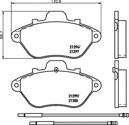 BREMSBELAGSATZ 8DB355019001
