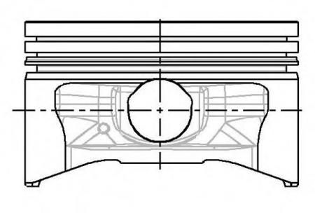 PISTONS SINGLE 87-525707-00