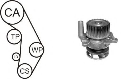 WATER PUMP KIT wpk-937707