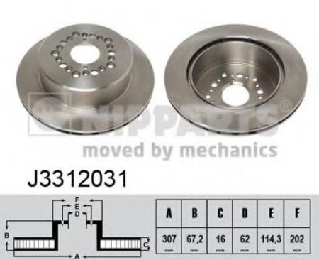   LEXUS GS300 93-97/LS400 94-00  .D=307. J3312031