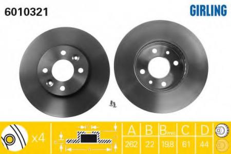   RENAULT LAGUNA 1.8-2.2 93-01/MEGANE 1.8-2.2 96-01  . 6010321