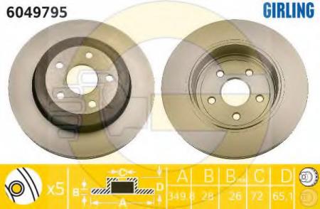   JEEP GRAND CHEROKEE II 4.7 04-/III 05-  D=350. 6049795