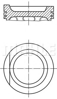  AUDI/VW 1.8 D81.0+0.5 9/10:1 82- MAHLE 0347502