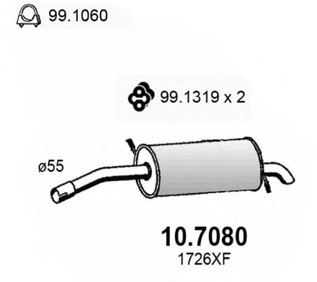 S P CITROEN C5 1.8 2.0 09/02-04/08 10.7080