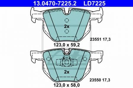  BMW E90/E91/E92/E93 05-  (CERAMIC) 13.0470-7225.2