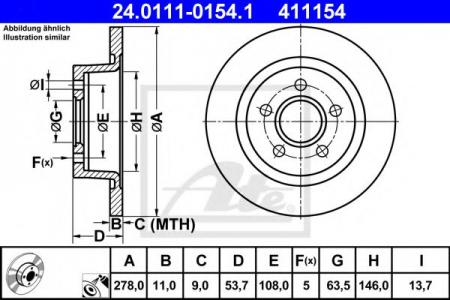   FRD TRANSIT/TOURNEO CONNECT 1.8/TDI/TDCI 02-    278X11 24011101541