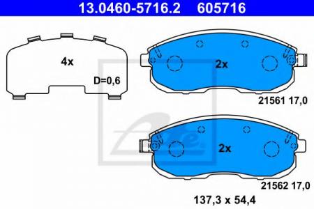    , NISSAN: TEANA I 2.0/2.3/3.5 03-08, TIIDA    1.5 DCI/1.6/1.8 07-, TIIDA  1.5 DCI/1.6/1.8 06-  RENAULT: LATITUDE 2.0 13.0460-5716.2