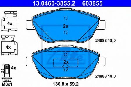    , CITROEN: C3 II 1.6 HDI 110/1.6 VTI 120 09-, C3 PICASSO 1.4 VTI 95/1.6 HDI 90/1.6 HDI/1.6 HDI 110/1.6 VTI 120 09-, DS3 1.6 HDI 110/1.6 HDI 11 13.0460-3855.2