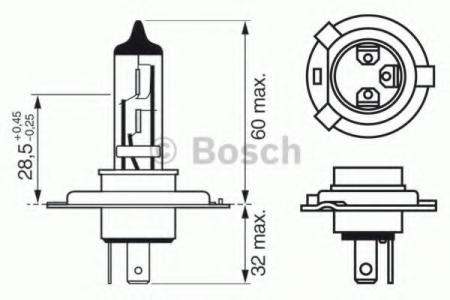   H4 TRUCKLIGHT HD 75/70 W 24 V P43T 1987302442