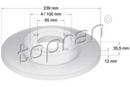   AUDI 80/VW GOLF II/III/PASSAT/VENTO   . D=239 103406