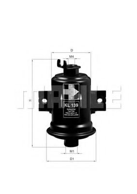   TOYOTA H=114.0 D=55.5 KNECHT KL139