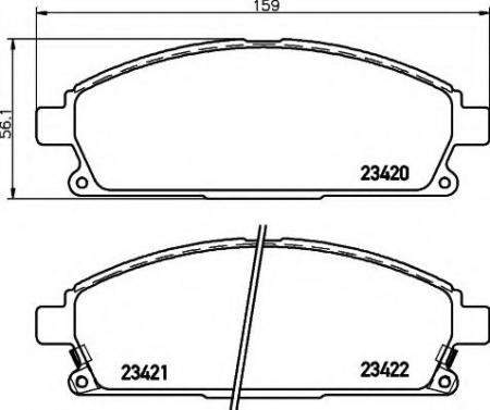     INFINITI: QX4 97-,  NISSAN: PATHFINDER 97-04, X-TRAIL 01- 2342001