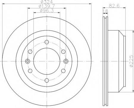  . HYUNDAI H-1 / STAREX . . . 1  (MIN 2 ) 324MM 92203900